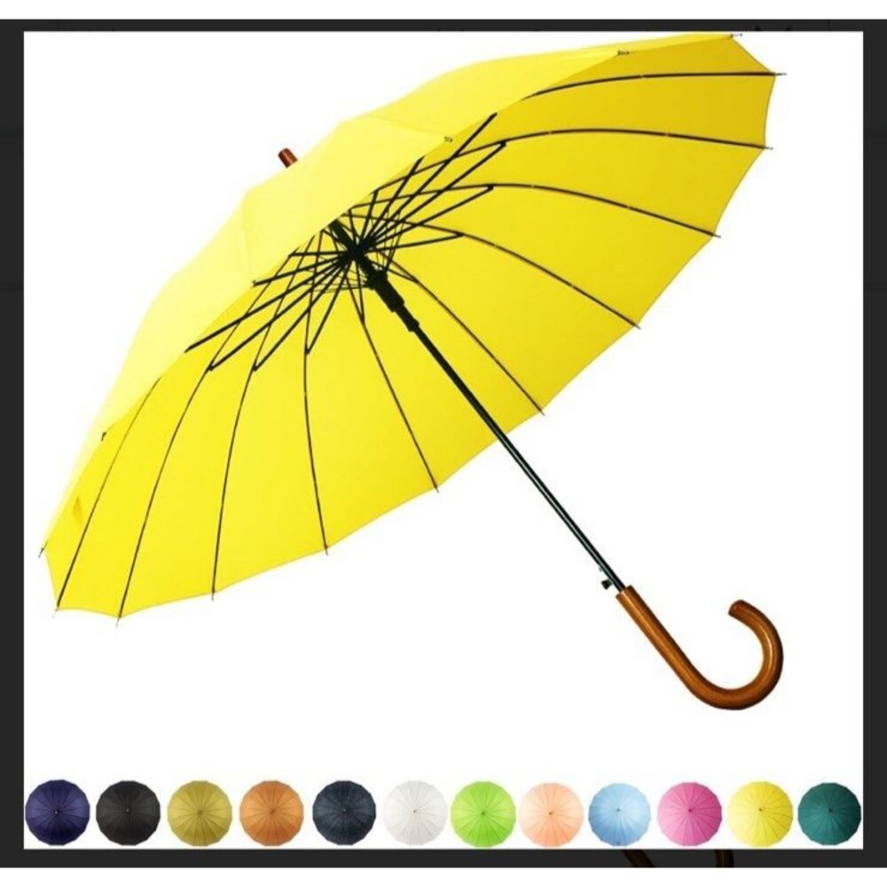 Royal Walk 48" Stick Umbrella Auto Open Solid Color Fashionable and Simple